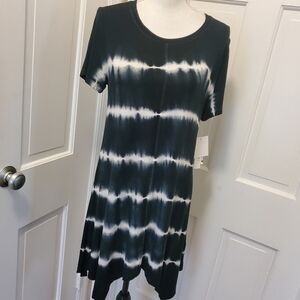 NWT Context Exclusively at Lord & Taylor Navy Tie Dye Knit Tunic Ret. $58, Soft